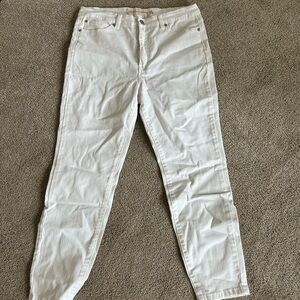 Soft Surroundings White Straight Leg Jeans
